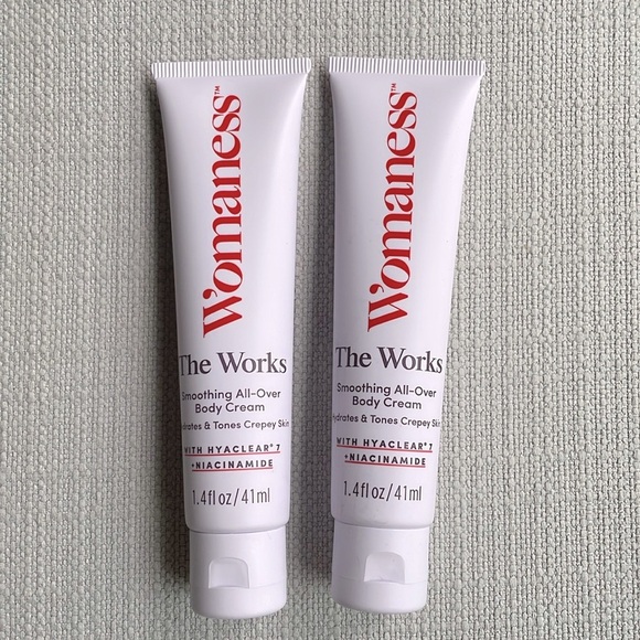 Womaness The Works All-Over Toning Body Cream travel sized x 2 - Picture 1 of 9
